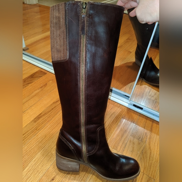 Clark's Maypearl Viola cherry brown boot riding boots - Picture 2 of 8